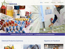 Tablet Screenshot of chemicalproductosquimicos.com